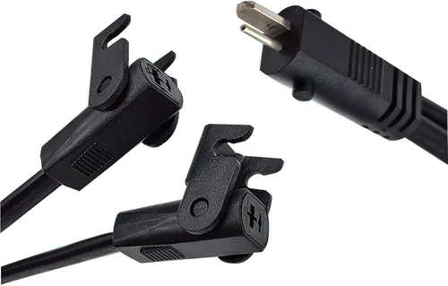Miniatura 9 de Cable de alimentación universal para silla reclinable, adaptador de corriente de 2 pines con cable de extensión para silla elevadora, sofá