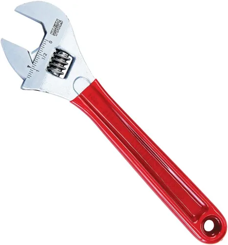 Miniatura 13 de Klein Tools D509-8 Llave ajustable, llave de transmisión forjada de mandíbula extra ancha con acabado cromado pulido, 8 pulgadas