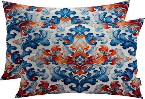 Miniatura 65 de Shrahala Funda de almohada decorativa de castillo oscuro de Halloween, casa con murciélagos de bruja, esqueleto, funda de almohada cuadrada mezclada