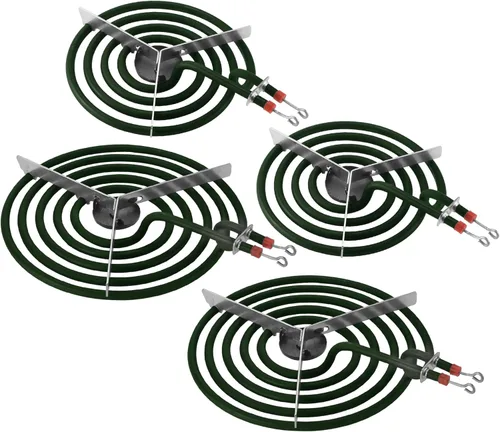 Elemento de estufa de repuesto para quemador eléctrico Aman.a Whirlpool Ke.nmore, MP22YA, incluye 2 piezas MP21YA de 8 pulgadas y 2 piezas MP15YA de