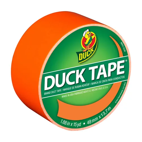 Miniatura 15 de Cinta adhesiva Duck Brand Duck de color, 4,78 cm x 13,7 m, 6 rollos, naranja neón (1265019_C)