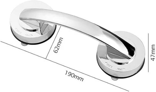 Miniatura 4 de WANLIAN - Potente manija de puerta de espejo de cristal con ventosa, pasamanos de pared con ventosa para refrigerador, cajón de nevera, manija
