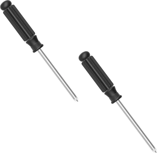 Miniatura 15 de 2 piezas Mini destornillador Phillips, 2.5mm de cabeza cruzada con mango antideslizante negro para pequeños electrodomésticos, 3.62" (92mm)
