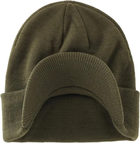 Miniatura 58 de Home Prefer - Gorro de invierno para hombre con visera, cálida y doble punto.