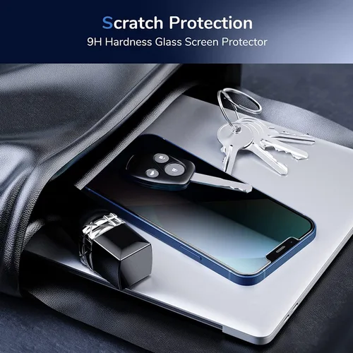 Miniatura 6 de Paquete de 2 protectores de pantalla de privacidad para Samsung Galaxy A15 5G [vidrio templado antiespía], compatible con fundas, arañazos, sin