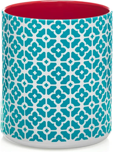 DOWAN Colorido soporte grande para utensilios, 7.2 x 6.2 pulgadas, soporte de cerámica para utensilios de cocina para encimera, vajilla con
