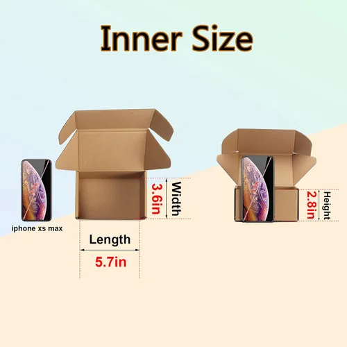Miniatura 3 de MEBRUDY - Cajas de envío de 6 x 4 x 3 pulgadas, paquete de 25, caja pequeña de cartón corrugado para enviar por correo, embalaje, publicidad por