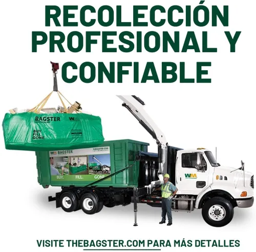 Miniatura 3 de Bagster 3CUYD - Contenedor en bolsa con capacidad para hasta 3,300 libras, color verde