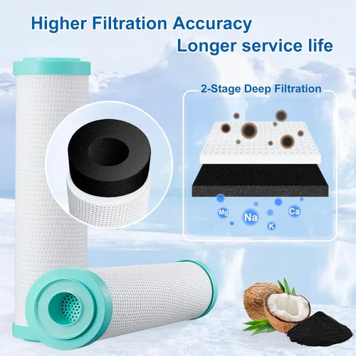 Miniatura 4 de Sistema de filtro de agua para debajo del fregadero, filtro de agua debajo del mostrador para grifo de cocina, refrigerador y máquina de hielo
