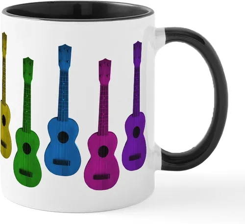 Miniatura 23 de CafePress Jake's Rainbow Shark - Taza de café de cerámica (11 oz)
