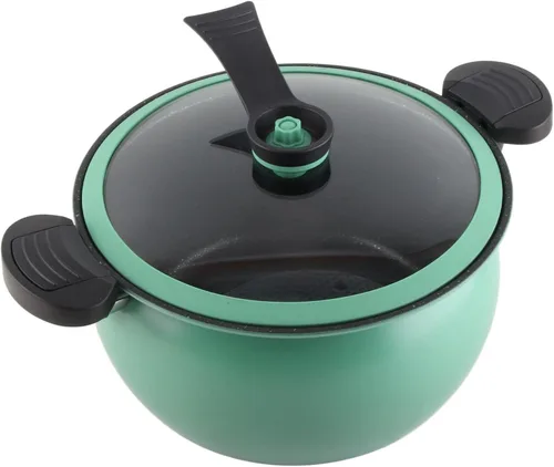 Miniatura 3 de Olla a presión micro antiadherente de gran capacidad, utensilios de cocina multifuncionales con tapa visual para cocina casera (7L)