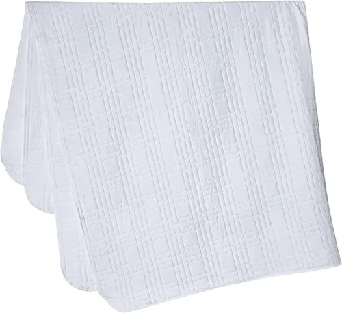 Miniatura 8 de Chezmoi Collection Kingston Juego de Colcha Tamaño Twin XL, 2 Piezas Colcha Acolchada de Microfibra Ligera de Gran Tamaño Blanca (80"x106")