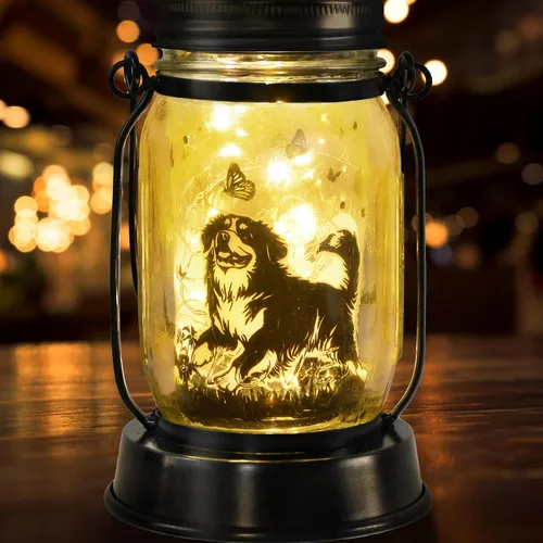 Miniatura 41 de Farol solar de Chihuahua, regalo para mujeres, hombres, mamá, cumpleaños, amantes de perro Chihuahua, luz conmemorativa pérdida de mascotas