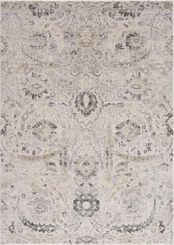 Miniatura 10 de Hauteloom Obsidian - Alfombra tradicional de damasco, estilo bohemio, vintage, tradicional, estilo granja, con medallones florales para sala de Beige