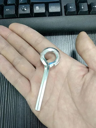 Miniatura 4 de Llave hexagonal estándar de 7/32 pulgadas con bucle completo, estilo llavero, juego de llaves Allen 7/32 para barra de empuje, barras de pánico
