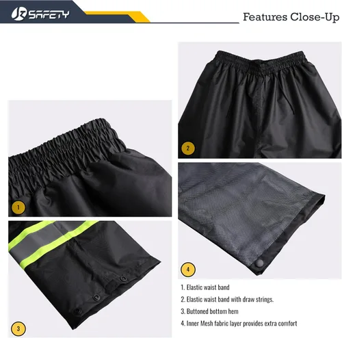 Miniatura 6 de JKSafety Chaqueta y pantalones reflectantes de alta visibilidad para lluvia, impermeables para hombres y mujeres, equipo de lluvia para agricultura