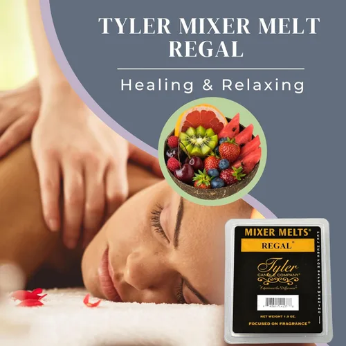 Miniatura 4 de Worldwide Nutrition Paquete: Tyler Candle Company Regal Scent Wax Melts - Mezclador perfumado de cera de soja se derrite con aceites esenciales
