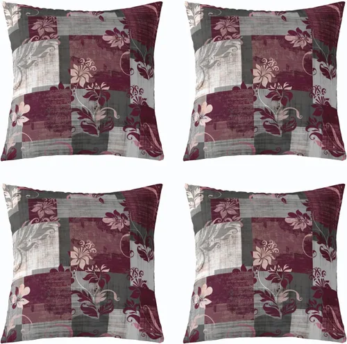 Miniatura 26 de Erosebridal Paquete de 4 fundas de almohada con diseño de círculos circulares y retro, color verde azulado degradado, fundas de cojín redondas Multi