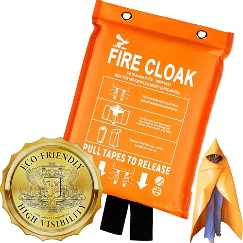 Miniatura 13 de Supa Ant Manta de emergencia contra incendios para el hogar y la cocina, paquete de 2 unidades, 1500F de alta visibilidad (brilla en la oscuridad)