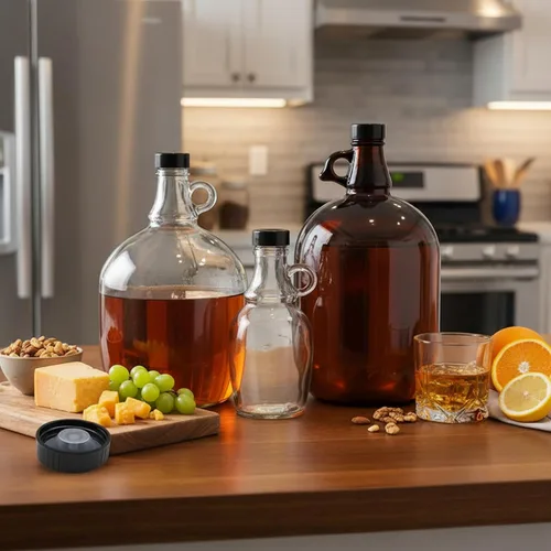 Miniatura 2 de Tapones para gruñir de 1.496 pulgadas, 5 tapas de rosca de plástico para jarras y botellas de vidrio, tapa reutilizable para jarra de agua de 1/2