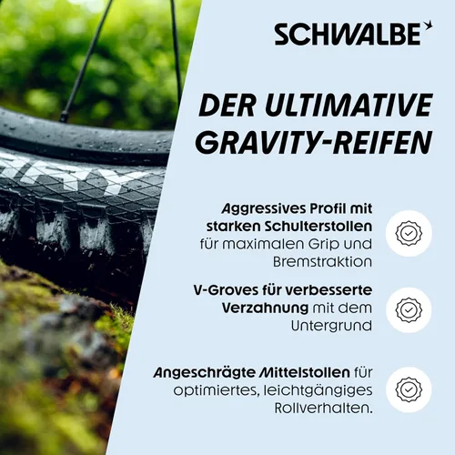 Miniatura 4 de Schwalbe Unisex – Neumático Magic Mary HS447 DH para adultos Nerón