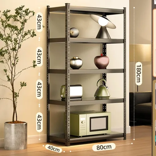 Miniatura 3 de Shelves Garage Shelving, 5-Tier Adjustable Shelf, 2000 lbs Weight Capacity Storage Rack, Heavy Duty Inrial Metal Shelving Unit (A 150 * 40 * 200cm)