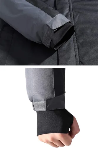 Miniatura 6 de HOW'ON - Chaqueta de invierno con capucha y forro polar, resistente al viento, impermeable, abrigo para montaña