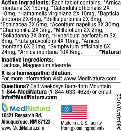 Miniatura 2 de MediNatura T-Relief - Árnica para aliviar el dolor de mascotas + 12 potentes medicamentos naturales que ayudan a aliviar el dolor muscular