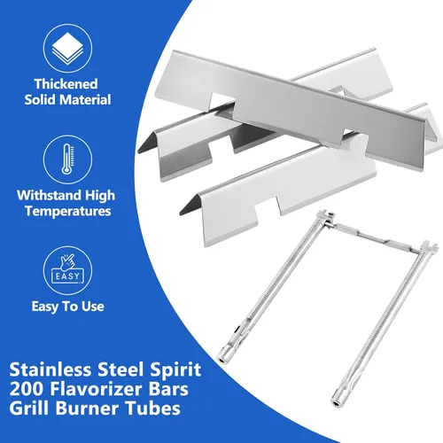 Miniatura 5 de Spirit E210 Parts 7635 Barras aromatizantes 69785 Piezas de repuesto para Weber Spirit y Spirit II Serie 200 E-210 S-210 II E-210 E-215 E-220 S-220