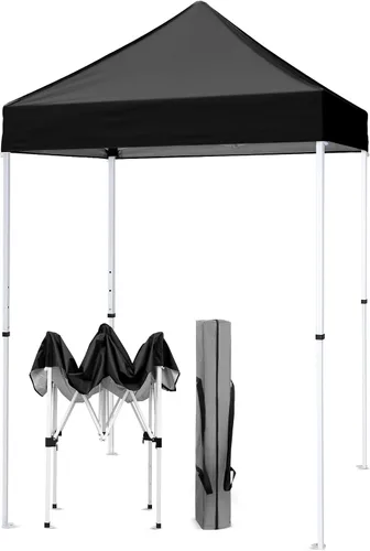 Miniatura 51 de EAGLE PEAK Toldo instantáneo de 5 x 5 con paneles de pared de 4 lados, pequeña tienda de campaña portátil desplegable con bolsa de transporte