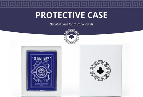 Miniatura 6 de Baraja pesada de cartas ideal para exteriores Naipes impermeables resistentes al viento Cartas de póquer protegidas de plástico grueso