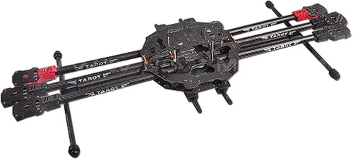 Miniatura 2 de TAROT FY690S 6 eje completo 3K fibra de carbono avión marco plegable Hexacopter TL68C01 27.165 in fuselaje para DIY FPV RC Drone