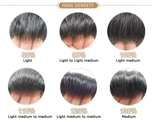 Miniatura 9 de Toupee Hair Piece French Lace Real Human Hair Mens Hair Units System Front Bleched Knot Toupee para hombres, postizos de línea capilar natural