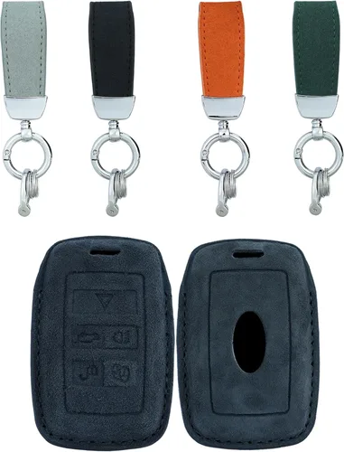 Miniatura 5 de ontto Funda de piel de gamuza suave y duradera para llave de coche, protector completo para Land Rover 2020 en adelante, compatible con Range Rover