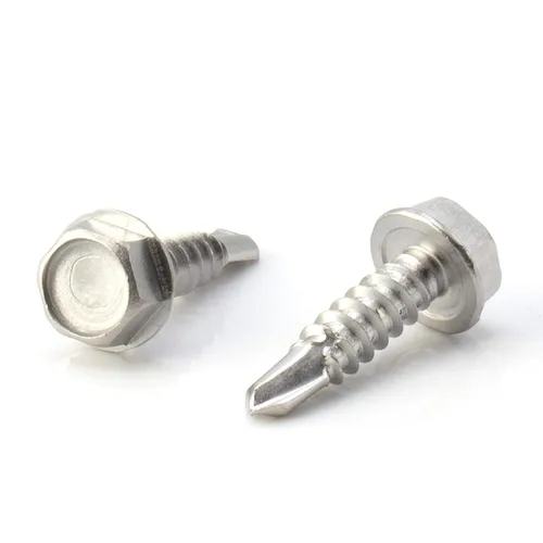 Miniatura 18 de THE CIMPLE CO Tornillo de cabeza hexagonal autorroscante/perforación, tamaño #14, 1 pulgada de longitud, acero inoxidable 410 con cabezal