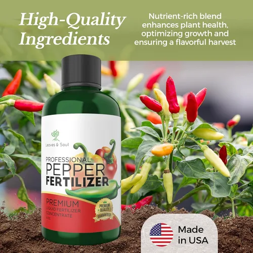 Miniatura 5 de Fertilizante de pimienta profesional líquido 5-1-5 concentrado de 8 onzas, alimento vegetal premium para plantas de pimienta, fertilizante líquido