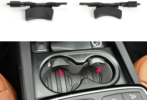 Miniatura 7 de Consola central de coche Soporte para vasos de agua Soporte para bebidas Soporte de bebidas Hebilla de fijación para Benz GL ML GLS Clase W166 GLE