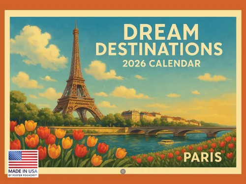 Miniatura 90 de Calendario Argentina 2026 Calendario mensual de pared de 12 meses Fabricado en Estados Unidos