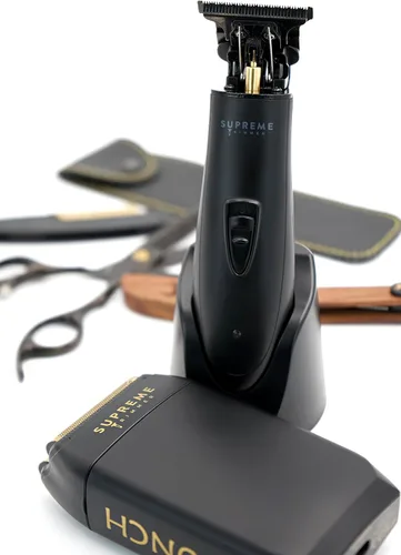 Miniatura 9 de Supreme Trimmer 2-en-1 T-Shaper Recortadora y Afeitadora de Espuma Crunch STF602 Afeitadora Eléctrica y Recortadora de Barba ST5206 DLC para Negro