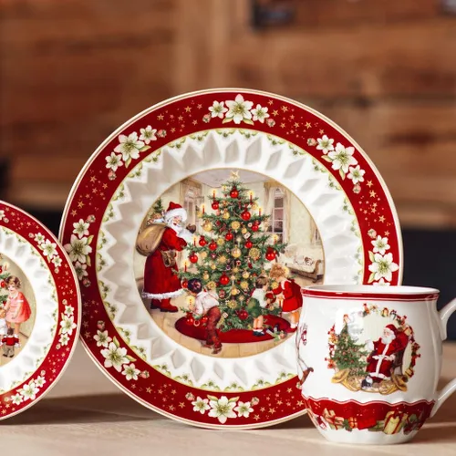 Miniatura 5 de Villeroy & Boch - Cuenco de fantasía de juguete, grande, intercambiable de regalos 9.8 x 1.8 in, porcelana premium, edición navideña, 14-8332-3631