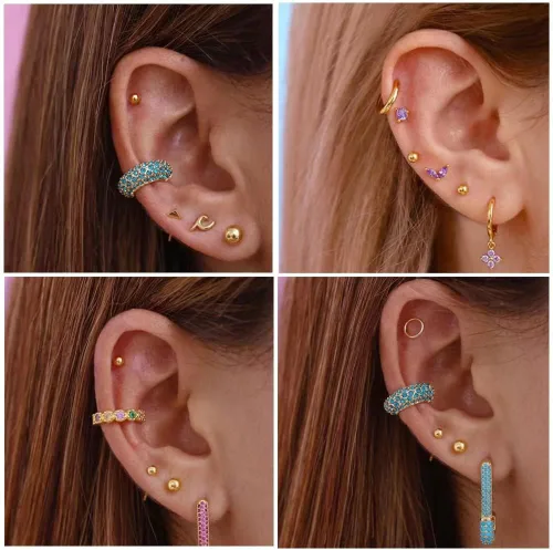 Miniatura 7 de Aretes de bola de titanio, hipoalergénicos, para mujeres y hombres, orejas sensibles, color negro, 0.118 in, 0.157 in, 0.197 in, parte trasera
