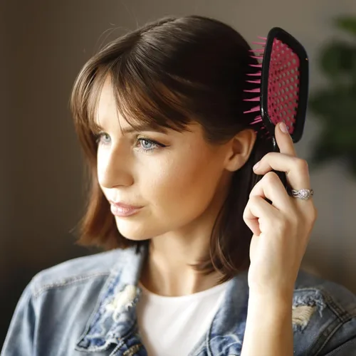 Miniatura 4 de FHI HEAT Unbrush Wet & Dry - Cepillo para desenredar el cabello, color rosa Flor de cerezo