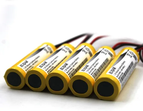 Miniatura 6 de Paquete de 5 baterías de repuesto de 1.2 V 800 mAh Ni-CD AA para Unitech AA800mAh OSA268 ELB-CS01 DAA900BT Lithonia EXR LED EL M6 Señal de salida