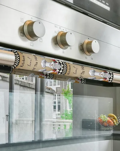 Miniatura 5 de Juego de 2 fundas para manijas de puerta de refrigerador con gnomos de chef, para lavavajillas, microondas, horno, nevera, estufa, accesorios