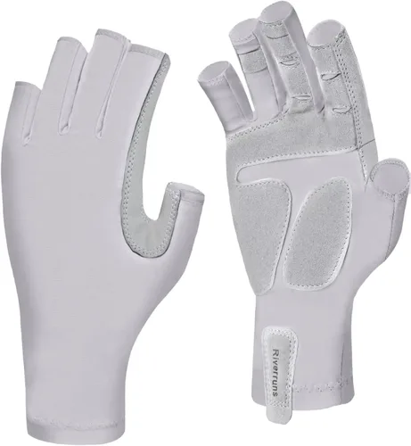 Miniatura 10 de Riverruns Guantes de pesca UPF 50+ con protección UV para hombres y mujeres para exteriores, kayak, remo, remo, canoa, senderismo
