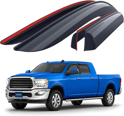 Miniatura 14 de Goodyear Deflectores de ventana inastillables para Ram ProMaster 2014-2026, protectores de lluvia con cinta, viseras de ventana, deflector