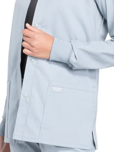 Miniatura 3 de Cherokee Workwear Profesionales Snap Front Warm-up Scrub Jacket