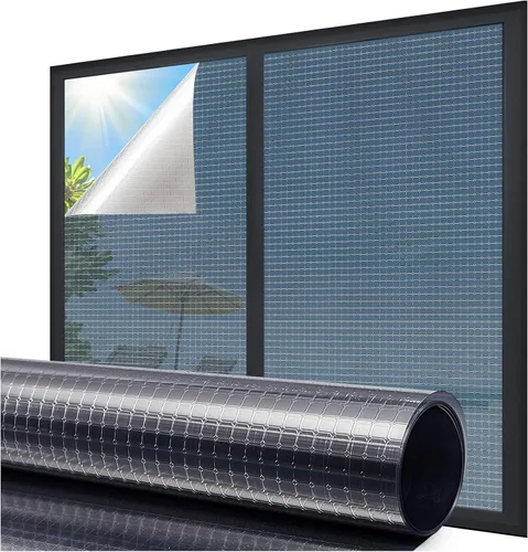 Película unidireccional para ventana, bloqueo solar, UV, tintado de ventana, película de privacidad para ventana, no reflectantes, no adhesiva,