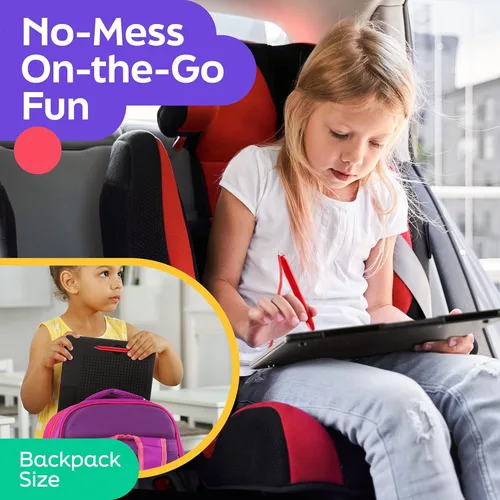 Miniatura 3 de AYNAT FUN Tablero de dibujo magnético grande para niños y niños pequeños con cuentas y lápiz óptico magnético, juguete magnético para tabletas
