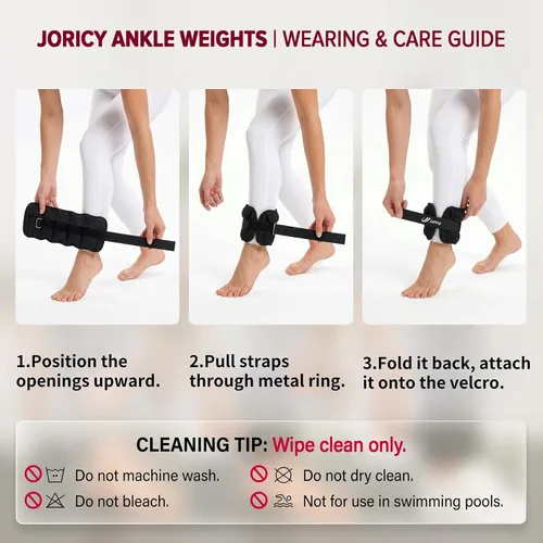 Miniatura 7 de Pesas ajustables para muñeca de tobillo para mujeres y hombres, un par de pesas de pierna de brazo de 1-3/4/5/6/8/10/20 libras con bolsas de arena